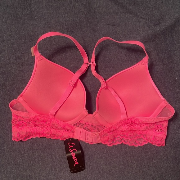 Hot pink bra from La Senza - Obsession plunge model - size 32 B - Picture 4 of 5